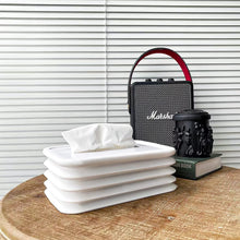 17576 Tissues Holder Silicone Simple Tissue Box Tissues Cylinder Tissues Cube Box Tissue Holder For Bathroom Office Car Bedroom For Bathroom Room Office Car