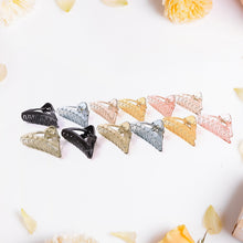 Triangle Shape Mix Color Plastic Hair Claw Clip  1 Pc Durable Grip For Women And Girls